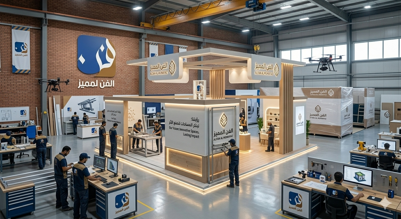 أن نكون الخيار الأول والملهم في ابتكار وتجسيد المساحات التفاعلية والمعارض على مستوى المملكة، لنضع بصمة إبداعية سعودية بمعايير عالمية.أن نكون الخيار الأول والملهم في ابتكار وتجسيد المساحات التفاعلية والمعارض على مستوى المملكة، لنضع بصمة إبداعية سعودية بمعايير عالمية.